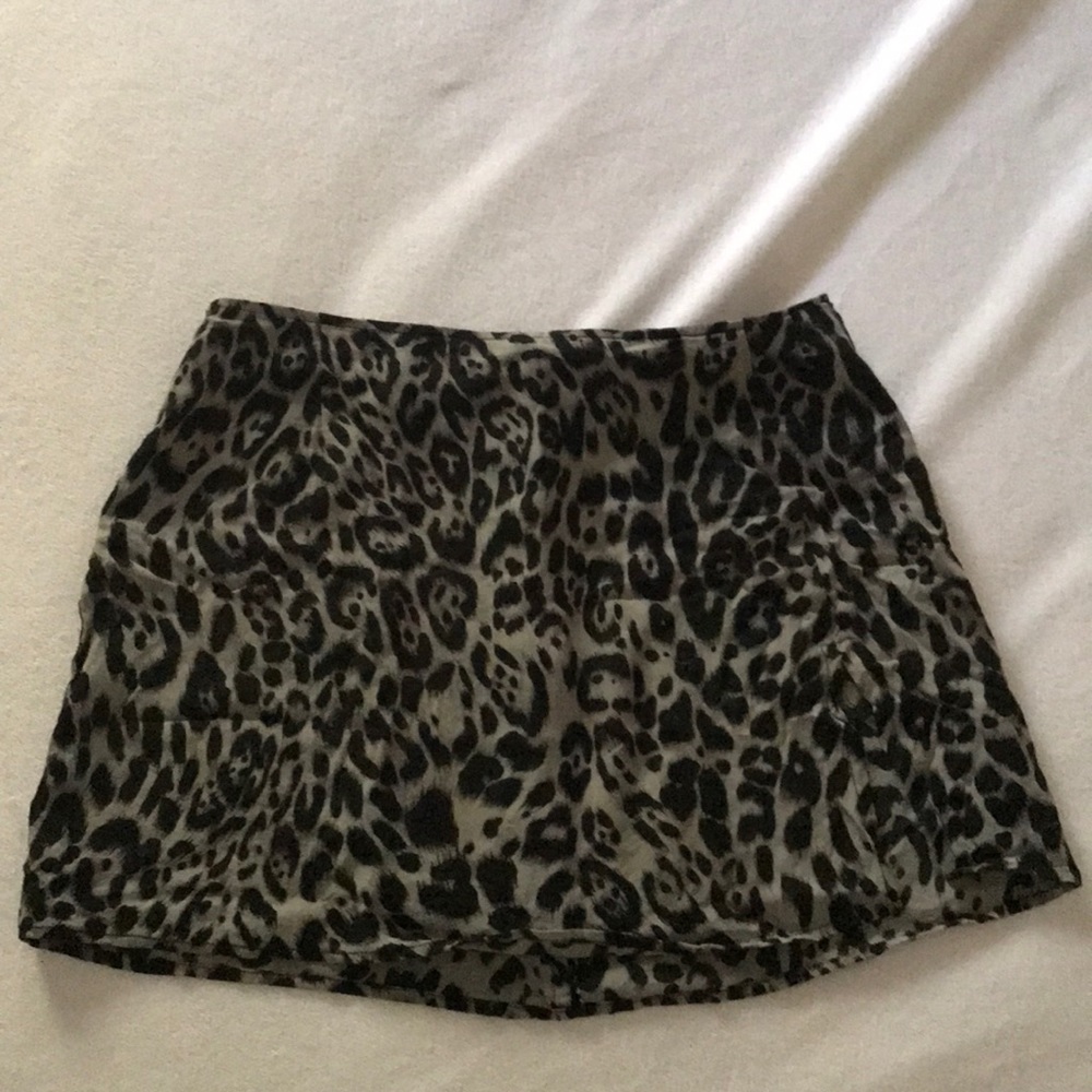 Cheetah Print Mini Skirt